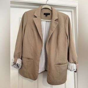 Tan Knit Blazer